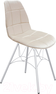 Стул Sheffilton SHT-ST29-C/S100 (жемчужный/хром лак) - фото