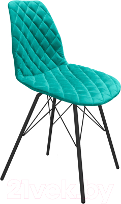 Стул Sheffilton SHT-ST29-С12/S37 (голубая лагуна/черный муар) - фото