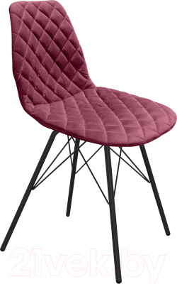 Стул Sheffilton SHT-ST29-С12/S37 (ежевичное вино/черный муар) - фото