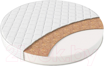 Матрас в кроватку Капризун Uomo CНC 75x75 / 286280 (круглый) - фото