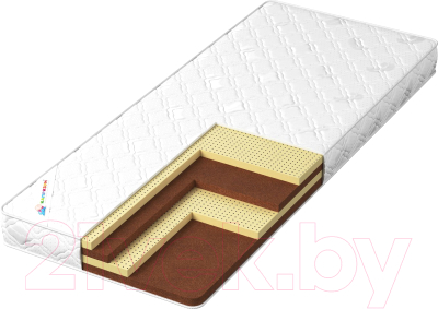 Матрас в кроватку Капризун Джангл Лакки 65x125 / 403395