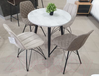 Стул Sheffilton SHT-ST29-С12/S37 (коричневый сахар/черный муар)