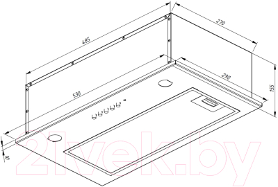 Вытяжка скрытая Akpo Micra Twin 60 WK-7