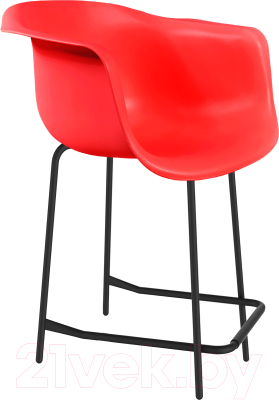 Стул барный Sheffilton SHT-ST31/S29-1 (красный/черный муар) - фото