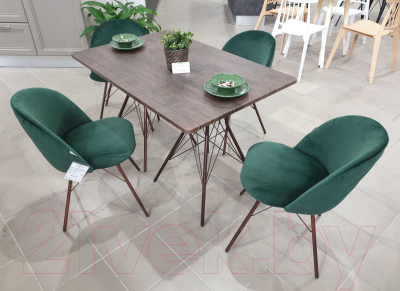 Стул Sheffilton SHT-ST35-2/S37 (лиственно-зеленый/медный металлик)