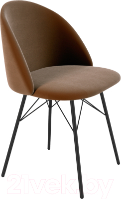 Стул Sheffilton SHT-ST35/S64 (кофейный ликер/черный муар) - фото