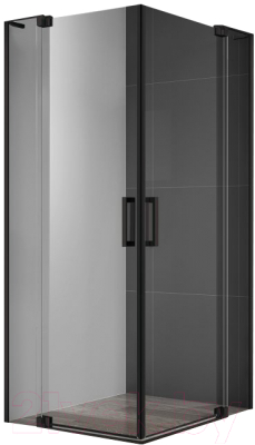 Душевой уголок Cezares SLIDER-AH-2-70/80-90/100-C-NERO - фото