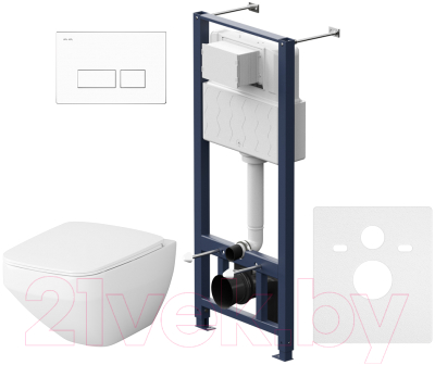 Унитаз подвесной с инсталляцией AM.PM FlashClean IS47001.50A1700 - фото