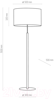 Торшер TK Lighting Deva Graphite 5218