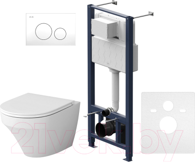 Унитаз подвесной с инсталляцией AM.PM IS49001.501700 - фото