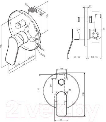 Смеситель AM.PM X-Joy F85A45000