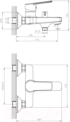 Смеситель Decoroom DR22036