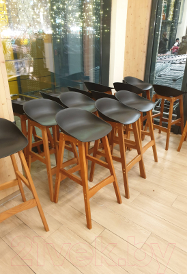 Стул барный Sheffilton SHT-ST19/S65 (черный/светлый орех)