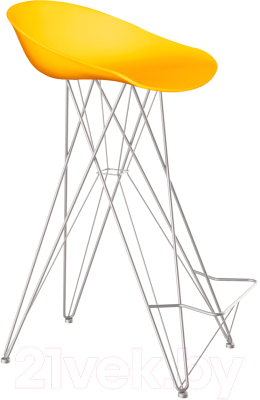Стул барный Sheffilton SHT-ST19/S66 (желтый/хром лак) - фото