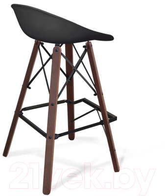 Стул барный Sheffilton SHT-ST19/S80 (черный/темный орех)