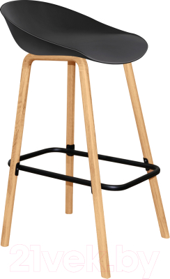Стул барный Sheffilton SHT-ST19/S94 (черный/прозрачный лак) - фото