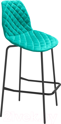 Стул барный Sheffilton SHT-ST29-C12/S29 (голубая лагуна/черный муар) - фото