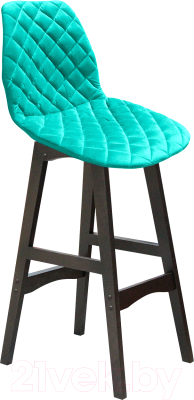 Стул барный Sheffilton SHT-ST29-C12/S65 (голубая лагуна/венге) - фото