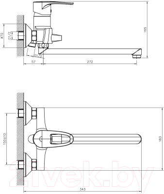 Смеситель Decoroom DR70043