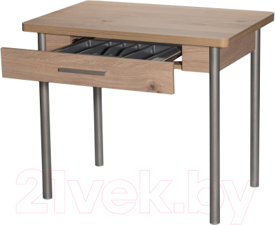 Обеденный стол Древпром М20 90x60 с ящиком