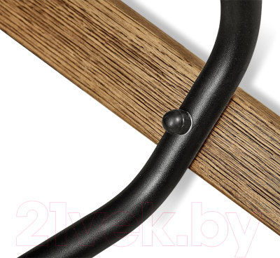 Стул барный Sheffilton SHT-ST37/S93 (серое облако/браш. коричневый/черный муар)