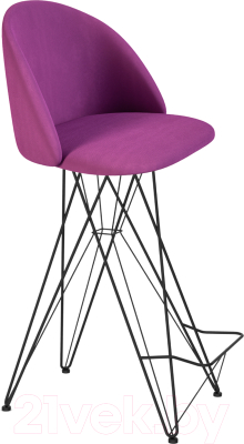 Стул барный Sheffilton SHT-ST35/S66 (ягодное варенье/черный муар) - фото