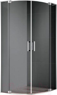 Душевой уголок Cezares SLIDER-R-2-90/100-GRIGIO-Cr - фото