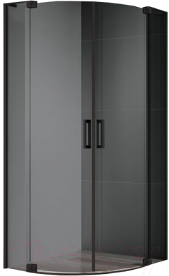 Душевой уголок Cezares SLIDER-R-2-90/100-GRIGIO-NERO - фото