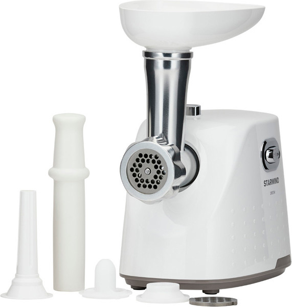 Мясорубка электрическая StarWind SMG2341 (белый) - фото