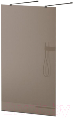 Душевая стенка Cezares LIBERTA-L-2-110-BR-NERO - фото