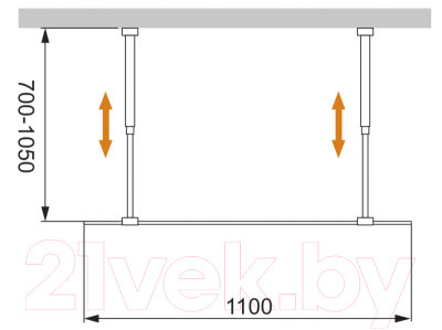 Душевая стенка Cezares LIBERTA-L-2-110-GR-Cr