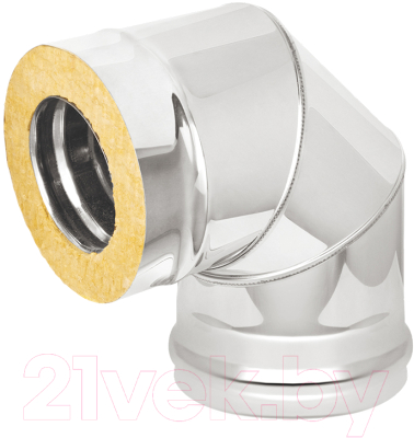 Поворот дымохода Везувий 0.8мм 90x 3 секции д. 120х180 - фото