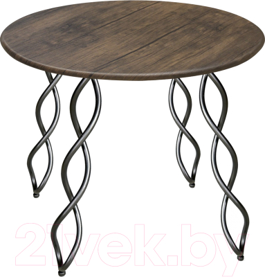 Обеденный стол Sheffilton SHT-TU17/80 МДФ (черный муар/палисандр) - фото