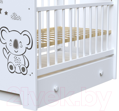 Детская кроватка VDK Coala маятник-ящик
