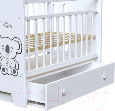Детская кроватка VDK Coala маятник-ящик