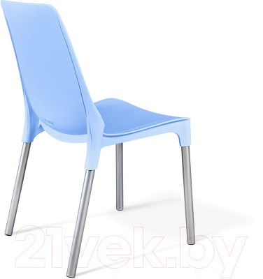 Стул Sheffilton SHT-S75 (голубой Pan 278/хром лак)