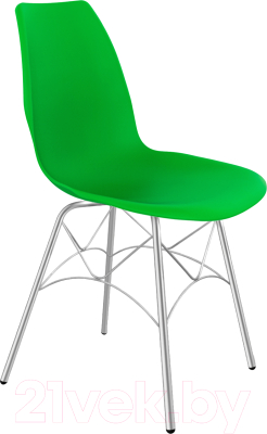 Стул Sheffilton SHT-ST29/S107 (зеленый RAL6018/хром лак) - фото