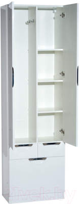 Шкаф-пенал для ванной Misty Жасмин 60 / П-Жас05060-011К2Я