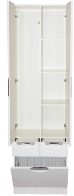 Шкаф-пенал для ванной Misty Жасмин 60 / П-Жас05060-011К2Я