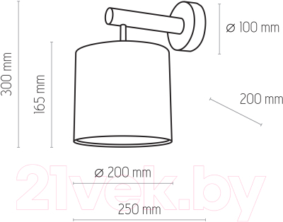 Бра TK Lighting Deva Graphite 4110