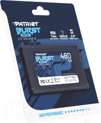 SSD диск Patriot Burst Elite 480GB (PBE480GS25SSDR)