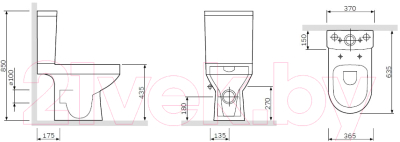Унитаз напольный AM.PM Spirit FlashClean C708600WH
