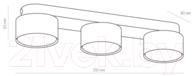 Комплект точечных светильников TK Lighting Space Black 3400