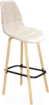 Стул барный Sheffilton SHT-ST29-C/S94 (жемчужный/прозрачный лак/черный) - фото