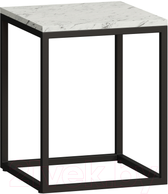 Журнальный столик Loftyhome Мальборк 3 / mb020306 (мрамор сноу) - фото