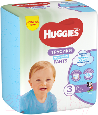 Подгузники-трусики детские Huggies Conv 3 Boy
