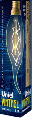 Лампа Uniel Vintage IL-V-CW35-60/GOLDEN/E14 ZW01 / UL-00000483 - фото