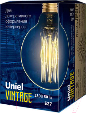 Лампа Uniel Vintage IL-V-G95-60/GOLDEN/E27 VW01 / UL-00000479 - фото