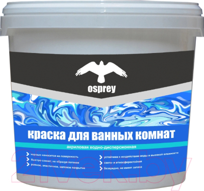 Краска Osprey Интерьерная моющаяся для ванн ВД-АК-201 - фото