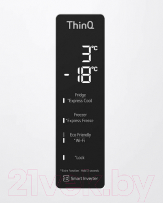 Холодильник с морозильником LG DoorCooling+ GA-B509MVQM